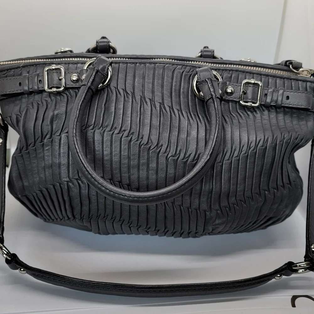 Coach Madison gathered leather bag